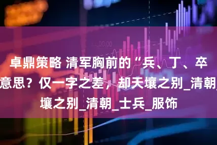 卓鼎策略 清军胸前的“兵、丁、卒、勇”是啥意思？仅一字之差，却天壤之别_清朝_士兵_服饰