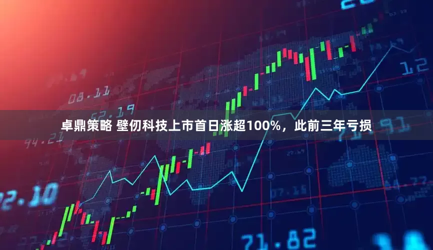 卓鼎策略 壁仞科技上市首日涨超100%,此前三年亏损